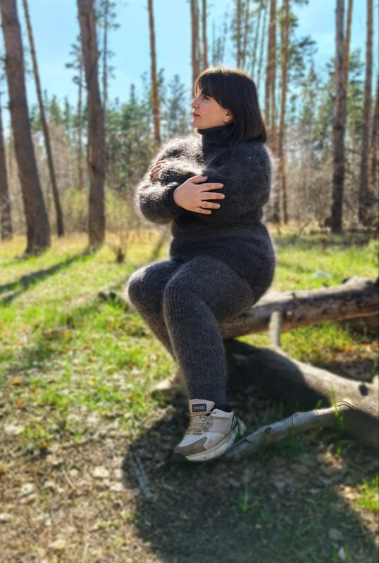 пуховый свитер