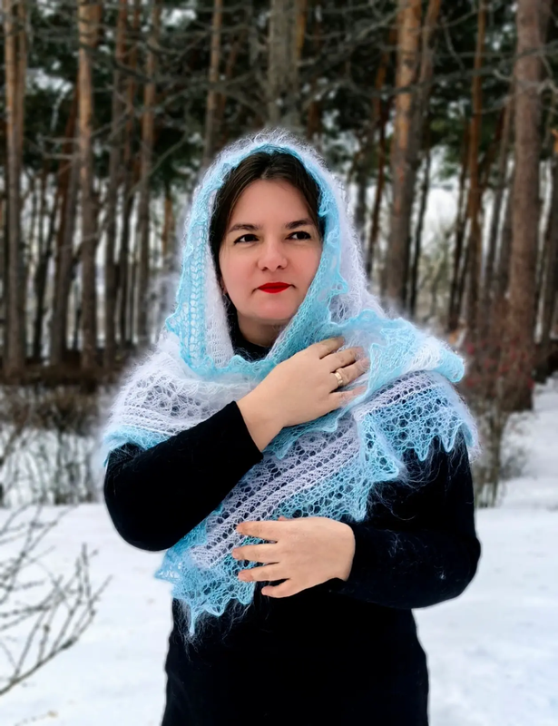 пуховая косынка
